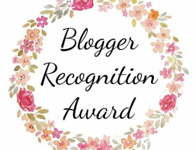 Blogger Recognition Award Nomination